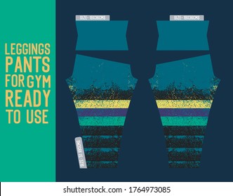 Leggings Hose Vektorgrafik für Fitnessstudio mit einsatzbereitem Werkzeug