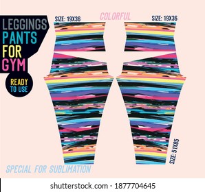 leggings pants vector for gym with mold ready to use