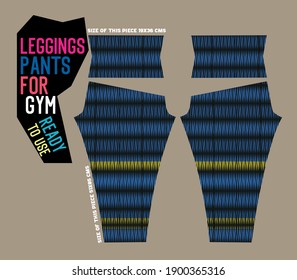 Leggings Hose Vektorgrafik für Fitnessstudio mit einsatzbereitem Werkzeug