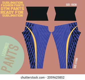leggings pants vector for gym with mold ready to use