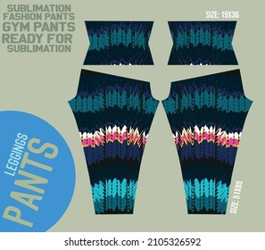 leggings pants vector for gym with mold ready to use