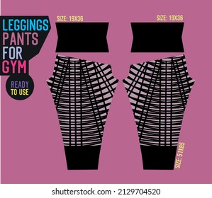 Leggings Hose Vektorgrafik für Fitnessstudio mit einsatzbereitem Werkzeug