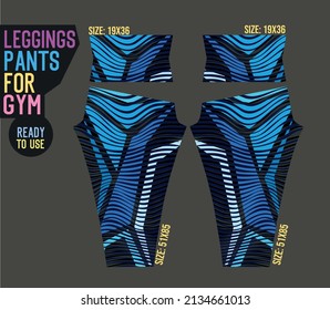 leggings pants vector for gym with mold ready to use