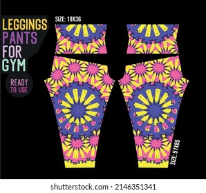 leggings pants vector for gym with mold ready to use