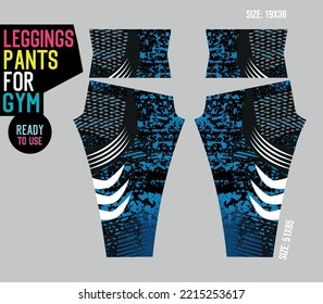 leggings pants vector for gym with mold ready to use