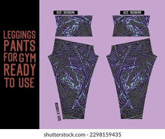 leggings pants vector for gym with mold ready to use