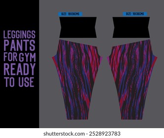 calças leggings vetor para ginásio com molde pronto para usar
