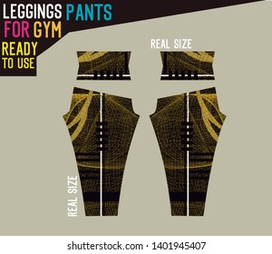 leggings pants vector with mold ready to use