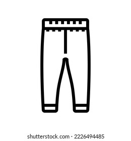 leggins girl baby cloth line icon vector. leggins girl baby cloth sign. isolated contour symbol black illustration