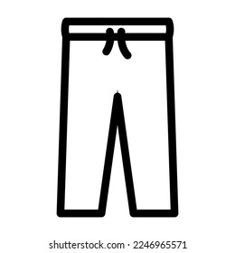 leggins girl baby cloth line icon vector. leggins girl baby cloth sign. isolated contour symbol black illustration