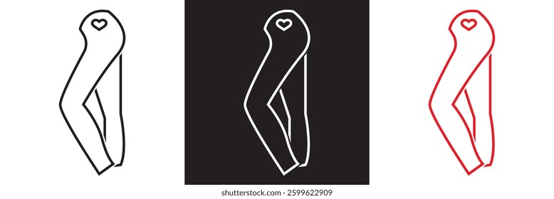 leggins icon .  Vector illustration. isolated on white and black background. EPS 10
