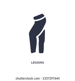 leggins isolated icon. Simple element illustration from clothes concept. leggins editable logo symbol design on white background. Can be use for web and mobile.