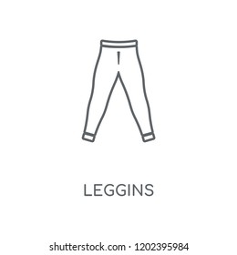 Leggins linear icon. Leggins concept stroke symbol design. Thin graphic elements vector illustration, outline pattern on a white background, eps 10.