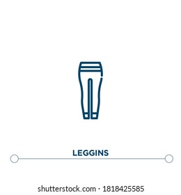 leggins outline vector icon. simple element illustration. leggins outline icon from editable clothes concept. can be used for web and mobile

