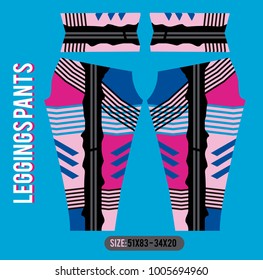 leggins pants fashion vector illustration with mold