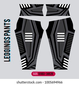 leggins pants fashion vector illustration with mold
