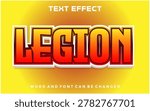 Legion editable text effect	design template