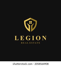 Legion home real estate logo dsign template