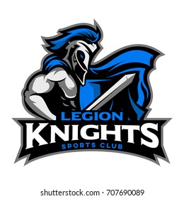 Legion Knight Mascot symbol and art print for gaming and sport team 