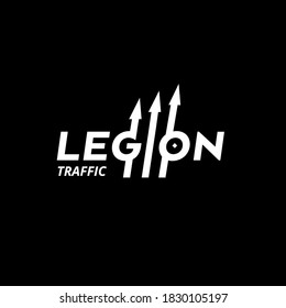 Logo de la Legión con escudos y lanzas