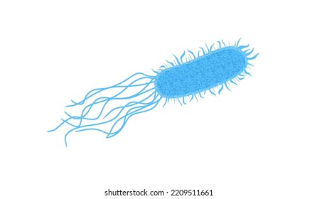 Legionella bacteria vector. Bacterium legionella illustration isolated on white background. Bacterial Legionnaires disease concept. vector illustration eps 10