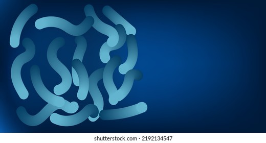 Legionella Bacteria Water Test For Banner. Risk Of Legionella Bacteria Infection. Vector Illustration In Copy Space