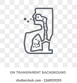 Legionellosis icon. Trendy flat vector Legionellosis icon on transparent background from Diseases   collection. High quality filled Legionellosis symbol use for web and mobile