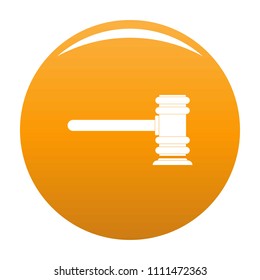 Legislation icon. Simple illustration of legislation vector icon for any design orange