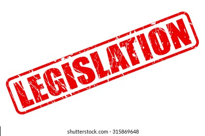 LEGISLATION red stamp text on white