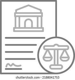 Legislation vector icon. Can be used for printing, mobile and web applications.
