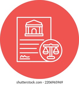 Icono vectorial de la legislación. Se puede usar para imprimir, móviles y aplicaciones web.