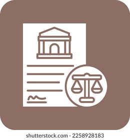 Das Vektorsymbol der Gesetzgebung. Kann für Druck-, Mobil- und Web-Anwendungen verwendet werden.