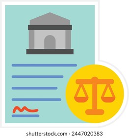 Icono de Vector de legislación. Se puede utilizar para la impresión, aplicaciones móviles y de Web.