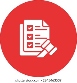 Legislative Enactment Icons Solid Style