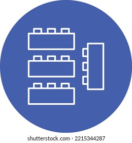 Lego Blocks vector icon. Can be used for printing, mobile and web applications.