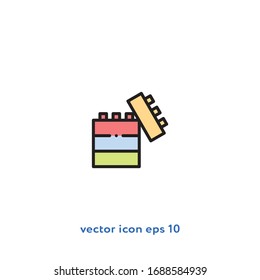 Lego Vector Icon Illustration. Ui/Ux. Premium Quality.