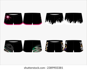 Piernas en foco: Colección de 4 paquetes de diseños elegantes de baldaquino para piernas pesadas: eleve tu armario de fitness con un rendimiento de moda