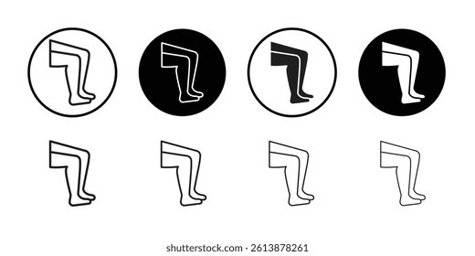 Legs icon Isolated flat vector in outline