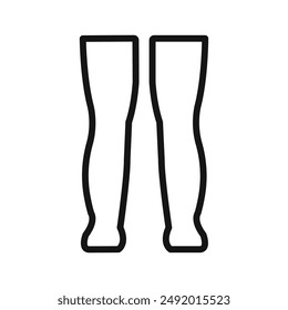 Legs icon linear graphics set vector