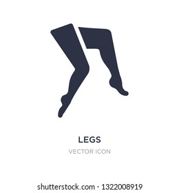 legs icon on white background. Simple element illustration from Beauty concept. legs sign icon symbol design.