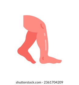 Icono de piernas en vector. Ilustración