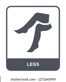legs icon vector on white background, legs trendy filled icons from Beauty collection, legs simple element illustration