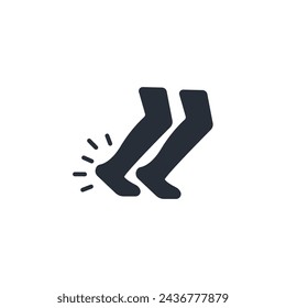 legs icon. vector.Editable stroke.linear style sign for use web design,logo.Symbol illustration.