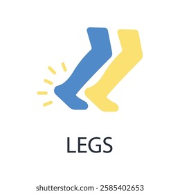 Legs icon. vector.Editable stroke.linear style sign for use web design,logo.Symbol illustration.