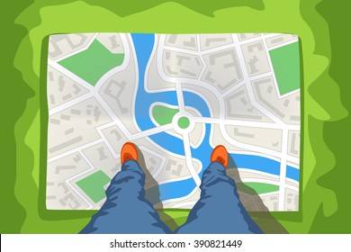 legs map paper