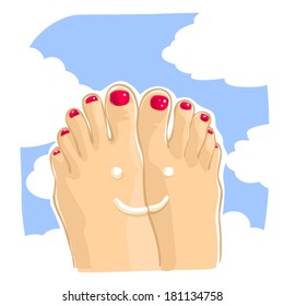 legs with a smile