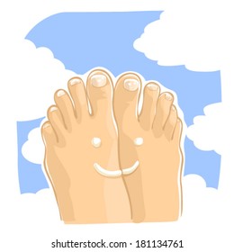 legs with a smile