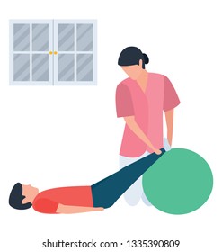 Legs therapy illustration of vector design.
