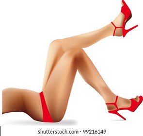 legs woman vector