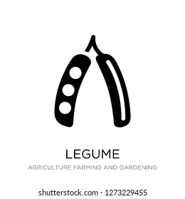 legume icon vector on white background, legume trendy filled icons from Agriculture farming and gardening collection, legume simple element illustration